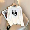 Bestseller de Almacén Lightning Marca de Moda Camiseta de Manga Larga para Mujer 2026 Otoño Invierno Holgada Gato Versátil Top de Pareja Transfronterizo Comercio Exterior