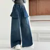 Ropa de Otoño para Niñas Jeans con Falda Falsa 2026 Nuevo Estilo Primavera y Otoño para Niños Estilo Coreano Elegante de Moda Pantalones de Pierna Ancha Pantalones Sueltos
