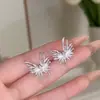 Brincos Borboleta Fogos de Artifício Super Fada Exquisitos, Luxo Acessível Elegante, Brincos Versáteis, Design de Nicho, Novos Brincos de Zircônia Personalizados