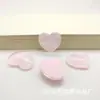 Accesorios Transparentes de Resina con Brillo Fino de Corazón Color Melocotón de Hielo Pasador Diy Pegamento de Crema Tocado Pasador Hebilla de Zapato Material