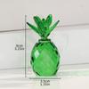 Artesanías de vidrio de cristal pequeños adornos de piña transmisión en vivo transfronteriza en stock venta al por mayor embalaje seguro entrega oportuna