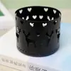 Serie Navideña Candeleros de Hierro Huecos Rectos Estilo Europeo Decoraciones Creativas de Atmósfera Festiva y Adornos Artesanales