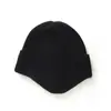Nueva colección de otoño e invierno: Gorro de punto de cachemira de color liso, diseño unisex, cubreorejas para abrigar, simple y elegante, versátil y grueso