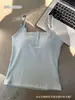 Camisola Doce e Delicada com Renda e Botões para Mulheres, Costas Bonitas, Caimento Justo, Top Versátil para Usar por Cima