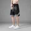 Pantalones Cortos de Baloncesto Retro Americanos de Calle para Mujer, Pantalones Cortos Deportivos Casuales de Hip-Hop Sueltos con Estampado de Nicho, Pantalones Cortos de Baloncesto para Hombre