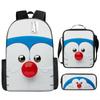 Mochila Doraemon Desenho Animado Anime Estudante do Ensino Fundamental e Médio Mochila Escolar Estampada 4-5-6 Série Pasta Estojo