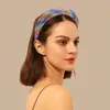 Diadema nueva transfronteriza para mujer, diadema barroca europea y americana con pedrería, accesorios para el cabello, diadema de esponja con estampado de leopardo, tocado