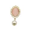 Pingente de pérola embutido de 13*18mm, pulseira com fivela de diamante, acessórios para cabelo, corrente, pingente, acessórios de joias DIY