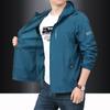 Roupa de Proteção Solar Leve com Capuz Respirável em Seda Gelo 2025 Verão Jaqueta Masculina Roupa de Proteção Solar Respirável para Atividades ao Ar Livre Agasalho Masculino