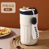 Copo de café com medição inteligente de temperatura para comércio exterior, aço inoxidável 304, copo térmico a vácuo, novo, portátil para carro, copo portátil, atacado