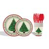Nuevos Vasos de Papel con Tema de Fiesta de Navidad Bandeja de Papel Traje Bandeja de Papel Desechable Toalla de Papel Vaso de Papel Vajilla de Papel de Árbol de Navidad