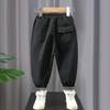 Pantalones de Primavera y Otoño para Niños Nuevos Pantalones Casuales de Moda para Niños Pequeños y Medianos Pantalones Casuales de Algodón Elegantes de Primavera para Niños para Comercio Exterior