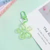 Nuevo Llavero de Flor Hueca Transparente de Colores Colgante para Joyería DIY Encanto Versátil Creativo para Bolso Femenino