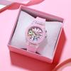Reloj Infantil de Dibujos Animados Reloj de Criatura de Esquina Reloj Luminoso Reloj para Estudiante de Primaria Suministro Transfronterizo Venta al por Mayor