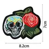 Adesivos de Tecido Bordados de Caveira Mais Vendidos na Amazon Mix and Match Lâmina da Morte Morcego Lábio Vermelho Adesivos para Patch de Roupas Bolsas