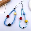 Nueva Cadena de Teléfono Creativa Ins de Colores con Colgante de Cuentas, Bolso de Cadena, Cadena de Perlas, Lanyard Lindo para Auriculares Femeninos