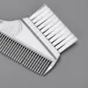 Nova Escova de Duas Pontas Pente de Cabelo Branco Ferramentas de Cabeleireiro Salão de Beleza Pincel para Tingir Cabelo Cauda Pontuda Pente para Mechas Cabo Reto Plástico Pente de Óleo