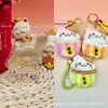 Colgante de oro puro 999 de Hello Kitty, serie de gatitos de peluche Sanrio, cordón, regalo promocional de tienda de oro