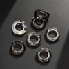 Cor Super Flash Furo Grande Círculo Vidro Anel de Anjo Furo para Pendurar Contas de Cristal Feito à Mão DIY Colar Pulseira Joia Pingente