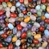 2323-Cuentas de Agujero Grande Cuentas Sueltas de Cristal 13X18 Agujero 4mm Cuentas de Arroz Piedra de Ágata Accesorios DIY Cuentas Sueltas de Ágata Roja