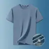 Camiseta Masculina de Seda de Gelo Personalizada para Comércio Exterior Transfronteiriço, Colete de Malha, Secagem Rápida, Esportiva, Estilosa, Solta, Tamanho Grande, Sem Mangas, Camiseta de Baixo