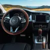 Cubierta de manija de freno de mano para coche transfronteriza, juego de tres piezas para volante, cálido de invierno, suave, antideslizante, cubierta de volante, suministro de fábrica