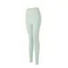 Conjunto de Yoga com Calça Longa Feminina, Decote Quadrado, Manga Longa, Cintura Alta, Calça Esportiva Casual, Conjunto de Duas Peças para Treinamento Profissional de Pilates