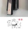 Trilho guia de máquina-ferramenta raspador de cavacos tira de borracha placa raspadora de torno CNC perfil de liga de alumínio padrão nacional raspador de cavacos raspador de óleo