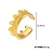 Anel Feminino Ins Estilo Coreano em Aço Inoxidável, Design Único Minimalista de Luxo Leve de Nicho, Anel Aberto Fashion Europeu e Americano para o Dia a Dia