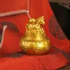 Novo ornamento de tigela de tesouro atraindo fortuna cor ouro-areia, mini tigela de tesouro, taça das cem bênçãos, decoração de casa, presente de inauguração