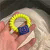 Coreia do Sul Terra Cor Leite Chá Telefone Linha Cabelo Anel Sorridente Pano Anel Cabelo Traceless Cabelo Corda Pequena Capa de Couro Acessórios Para Cabelo