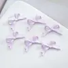 Cor Macaron Estilo Fofo Gravata Borboleta Liga Pintada DIY Corrente de Celular com Contas Colar Acessórios de Joia para Cabelo