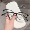 Nuevas Gafas Ovaladas Nerd de Armazón Grande de Moda de Danyang Wholesale para Mujer con un Toque de Alta Gama, Realzando la Piel Clara, Disponibles con Graduación