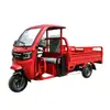 Triciclo a Gasolina de Grado de Exportación con Toldo para el Mercado Africano, Duradero y Resistente al Desgaste, Modelo Rojo para Uso en Obra, de Gasolina Más Vendido