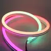 Fita de LED de Silicone Neon Colorida Programável 12V Linear Flexível Luz de Corrida RGB