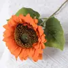 Uau Girasol Simulado Personalizado Estilo Europeu Flor Falsa Girassol Único Estilo Pastoral Adereços de Fotografia para Casa Casamento
