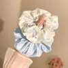 Elástico de Cabelo/Faixa de Cabeça Azul Francês com Laço para Mulheres 2025 Novo Estilo Elástico de Cabelo Faixa de Cabeça de Alta Elasticidade Elástico de Borracha
