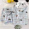 Pijama Feminina Verão Novo Ins Estilo Japonês Fofo Conjunto de Duas Peças de Manga Curta Fino Roupa de Casa Peça Única Drop Shipping