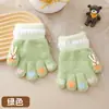 Guantes Infantiles Otoño e Invierno Terciopelo Engrosados Manoplas Conejo Bebé Dedos Separados Lindos Guantes Tejidos para Niños y Niñas Fabricante