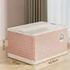 Caixa de Armazenamento Doméstica Grande Capacidade Plástico Espessado Caixa Basculante Roupas Colcha Brinquedo Caixa de Armazenamento Caixa de Armazenamento Dobrável