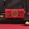 Sobre Rojo para Bodas, Bolsa de Sobre Rojo Especial para Regalos de Boda, Sobre Rojo de Tela para Ceremonia del Té, Sobre Rojo para Dote, Paquete Rojo de Diez Mil Yuan