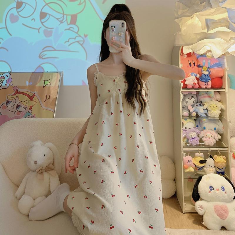 3306樱桃泡棉裙-吊带