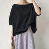 Tiro Real Rakuten Japonés Nuevo Estilo Algodón Holgado Manga Corta Camiseta para Mujer