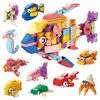 Bloques de Construcción Pequeños Mingxing Rompecabezas Infantil Partículas Pequeñas Juguetes de Ensamblaje Niños Guardería Rompecabezas Pequeño en Caja Regalo de Ensamblaje