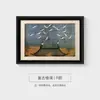 Pintura Decorativa para Sala de Estar Estilo Medieval, Pintura Colgante de Pared para Restaurante Retro Chino Estilo Nanyang, Mural para Dormitorio Arte de Nicho Francés