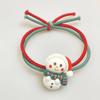 Nueva banda para el cabello de invierno y Navidad, linda diadema de alta elasticidad, banda elástica de Navidad, lindos accesorios para el cabello de muñeco de nieve, pequeño regalo