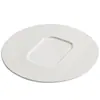 Plato de Cerámica Blanco de Fábrica Plato para Cena de Filete Hotel Restaurante Sentido de Alta Gama Concepto Artístico Platos Plato Plano Cocina Placa Plana