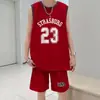 Conjunto de Uniforme de Baloncesto de Verano 2026 para Hombre, Conjunto Casual Deportivo de Dos Piezas, Chaleco sin Mangas, Shorts de Corte Holgado, Jersey de Tallas Grandes