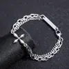Pulsera de Acero Inoxidable para Hombre, Moderna y Sencilla, Accesorios Populares para Mujer, Joyería Versátil de Gama Alta, Joyería Hip-Hop Retro al por Mayor