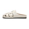 Pantuflas de Oficina para Mujer Verano Jaula de Cerdo Tejidas Sandalias Romanas y Pantuflas Fondo Suave Explosivas Planas Sandalias Romanas y Pantuflas